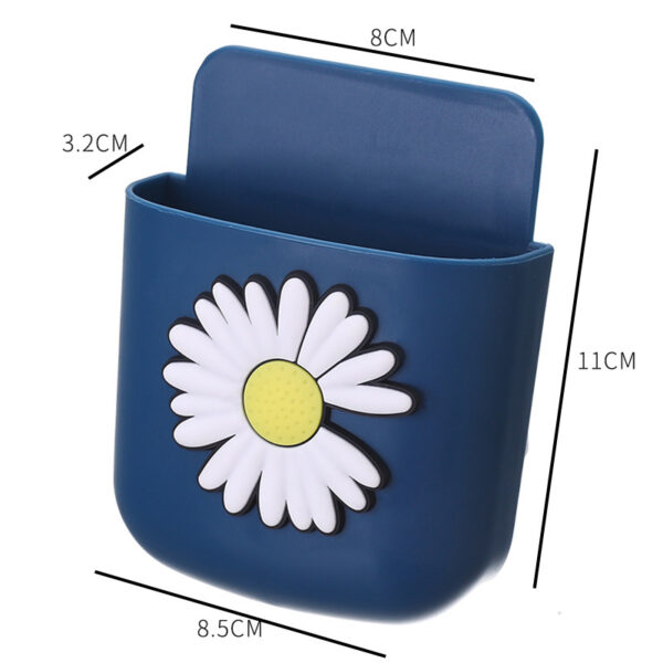 TV Air Conditioner Remote Control Wall Hanging Box Wall-Mounted Storage Box Punch-Free Mobile Phone Storage Rack Hanger - Image 6