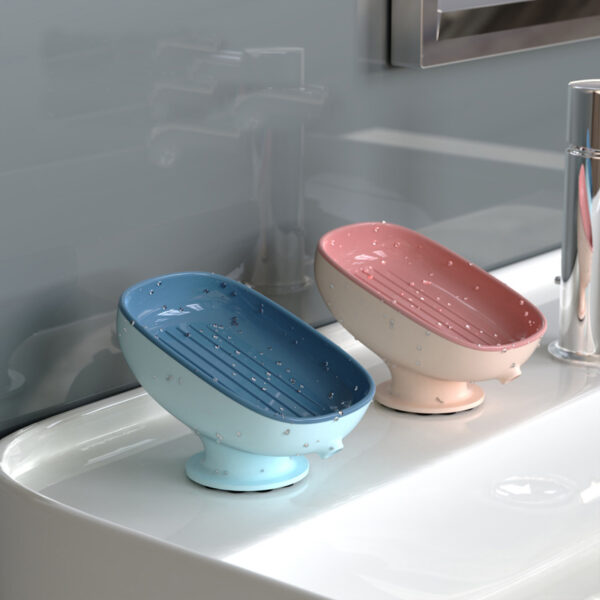 Suction Cup Soap Dish Vanity Countertop Soap Rack - Image 9