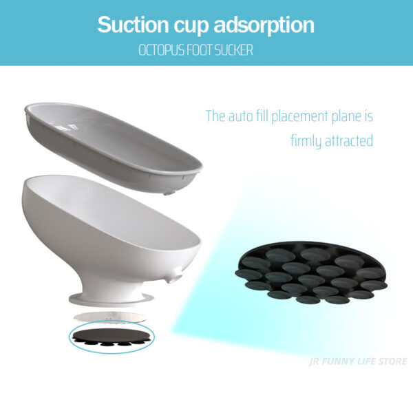 Suction Cup Soap Dish Vanity Countertop Soap Rack - Image 2