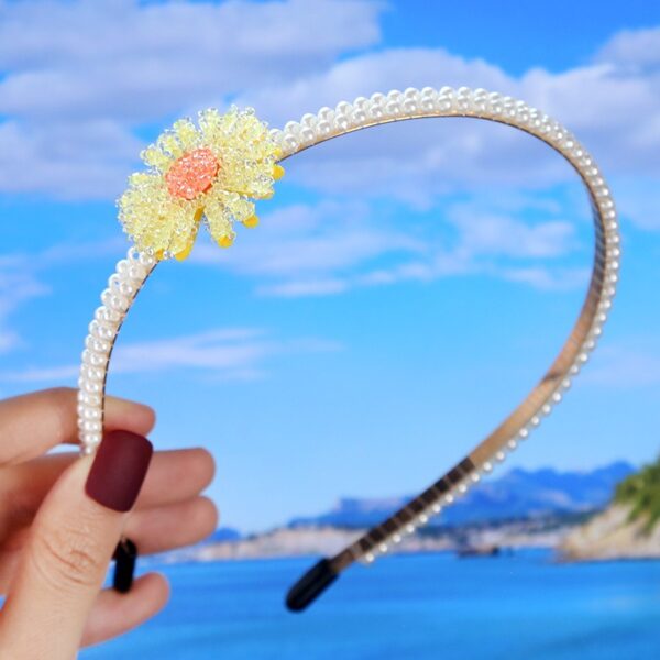Bride's Hair Accessories Women's Handwoven Knotty Pearl Headband Japanese Korean Headdress Bow Hair Clip Crown Headband - Image 32