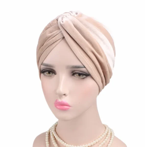 Women Velvet Turban Hat Headband Muslim Hijab Caps Female Soft Bandana Headband Hijabs Head Wrap Hair Accessories Supplies - Image 9