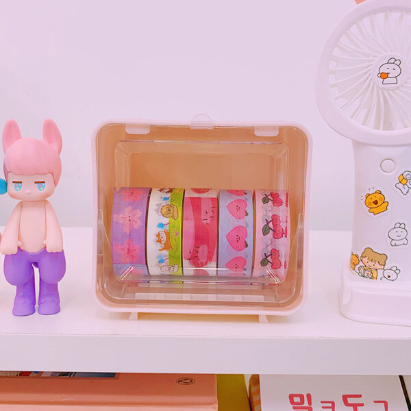 Ins Style New Desktop Drawer Storage Box Sundries Hand Account Tape Transparent Small Box Acrylic Storage Rack - Image 5