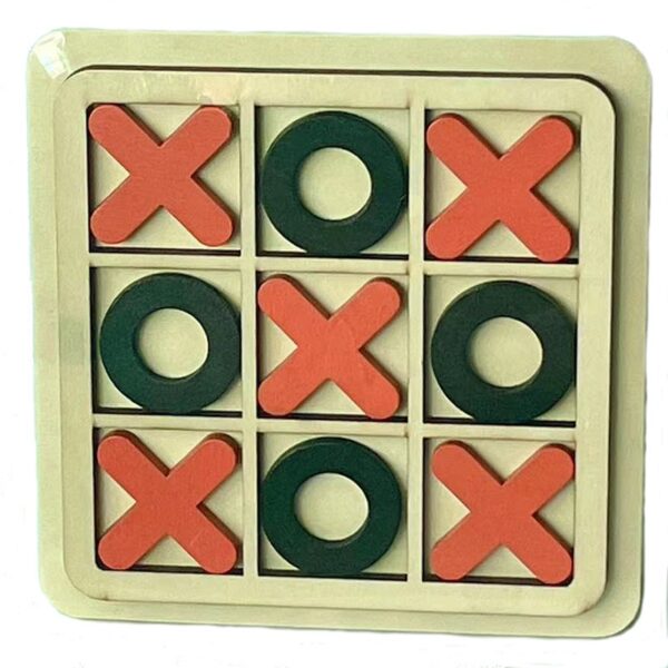 XO Triple Wells Chess Children's Early Education, Puzzle, Entertainment, Leisure Games, Board Games, Building Block Toys - Image 5