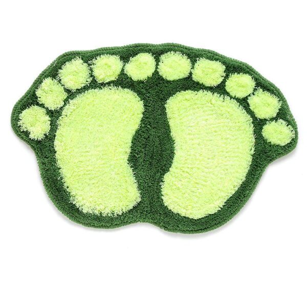Foot Print Bath Mats Non-slip Bathroom Carpet Mat Toilet Bathroom Rug Bath Pad - Image 7