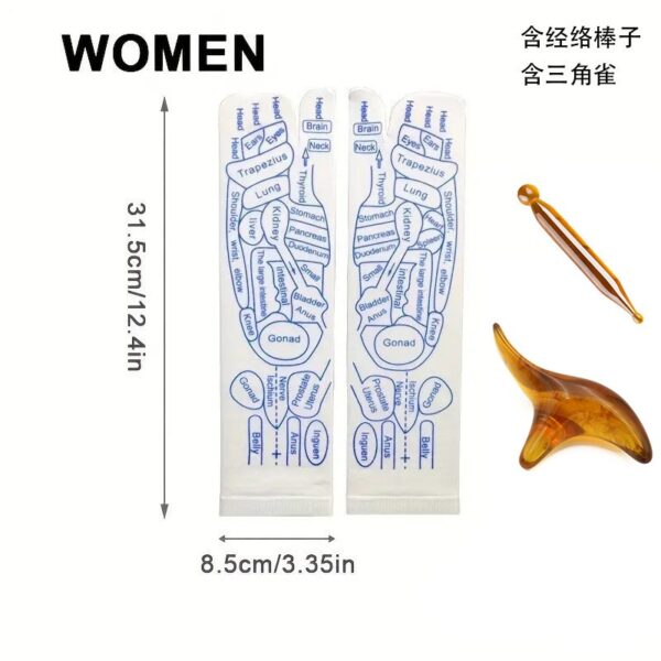 Reflexology Socks Women Foot Massage Meridian Acupoint Reflex Area Acupoint Socks And Foot Acupoint Illustration Socks for Foot - Image 16