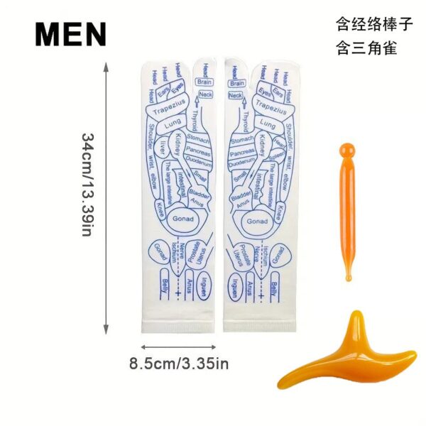 Reflexology Socks Women Foot Massage Meridian Acupoint Reflex Area Acupoint Socks And Foot Acupoint Illustration Socks for Foot - Image 20