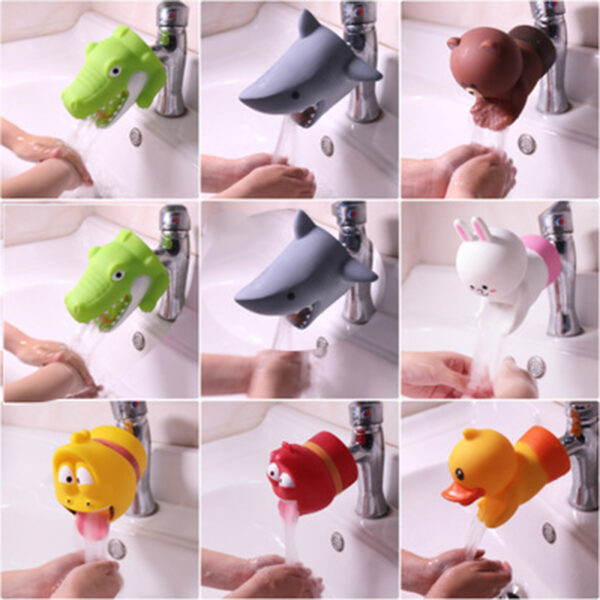 Happy Funny Animals Shower Brushes Babies Tubs Kids Hand Washing Bathroom Guide Sinks Gifts Fashion and Convenient for Baby Care - Image 5