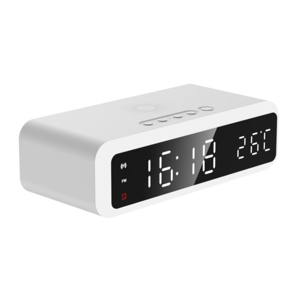 New clock thermometer wireless charging 15W mobile phone wireless charging multifunctional digital alarm clock wireless charging - Image 3