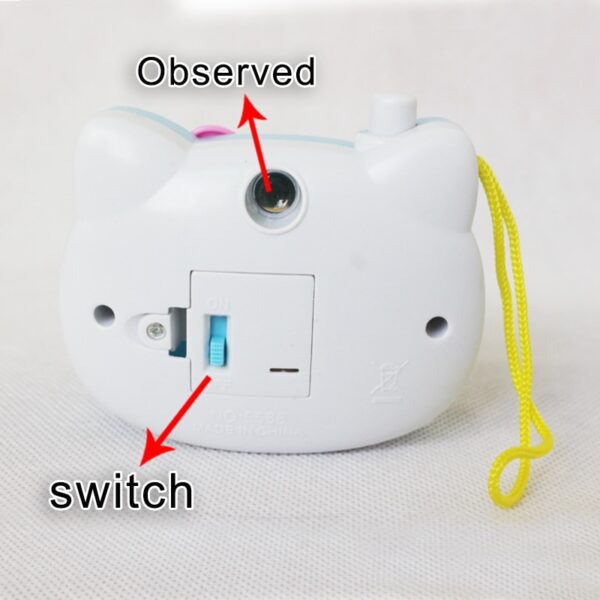 1pcs Cute Hello Kitty Light Projection Camera Children Educational Toys For Kids Projection Cartoon Pattern Camera Children Gift - Image 3