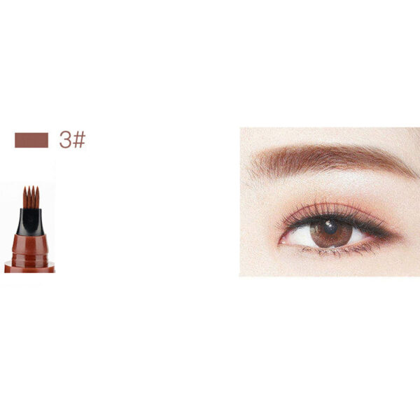 Four-Headed Bifurcated Eyebrow Pencil Simulation Wild Liquid Eyebrow Pencil Durable Waterproof Sweat-Proof And Easy To Color - Image 8