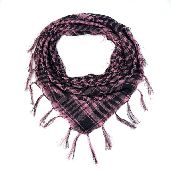 Network Silk Thousand Bird Grid Square Scarf Arab Headscarf Outdoor Military Enthusiast Tactics Foreign Trade Tassel Desert Scar - Image 14