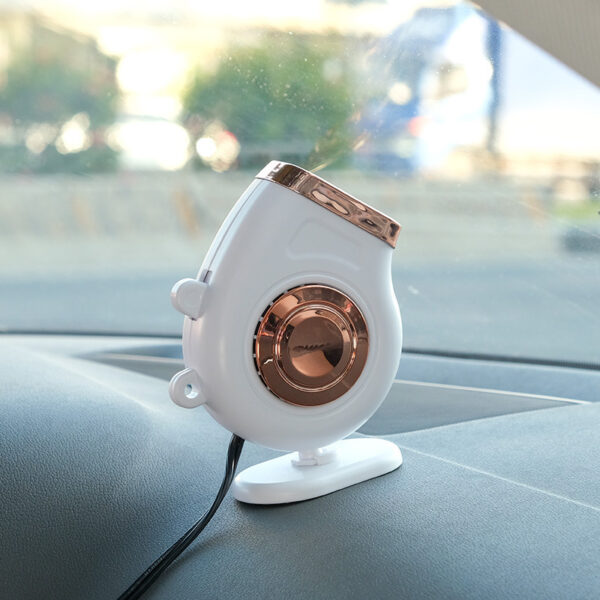 Small Sun Car Mounted Heater 12V/24V Car Heater Car Creative Fast Heating Mini Hot Fan - Image 4