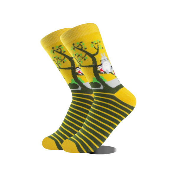 Women's Cotton Bottom Creative Japanese Totoro Socks Cartoon Cotton Boat Socks Women's Anime Jacquard Socks - Image 2