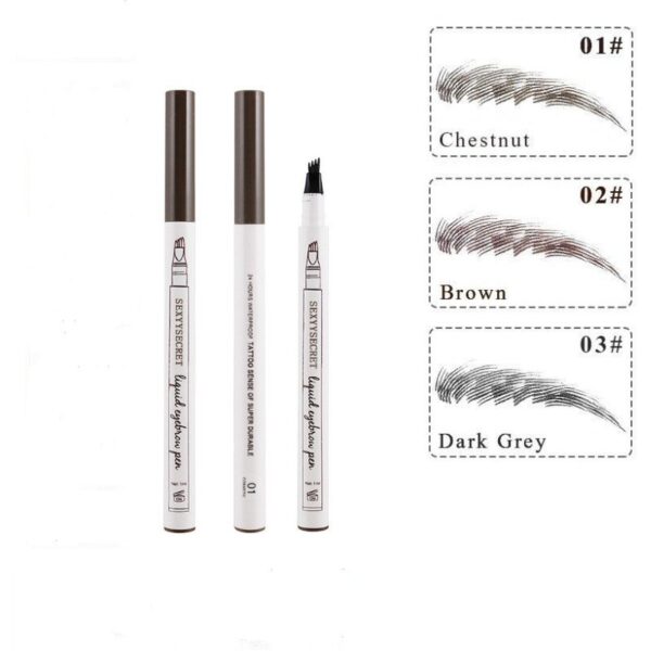4 Colors 4 Head eyebrow pencil microblading eyebrow tattoo pen for brwi eyebrows shades makeup cosmetics sourcil eye brow pencil - Image 2