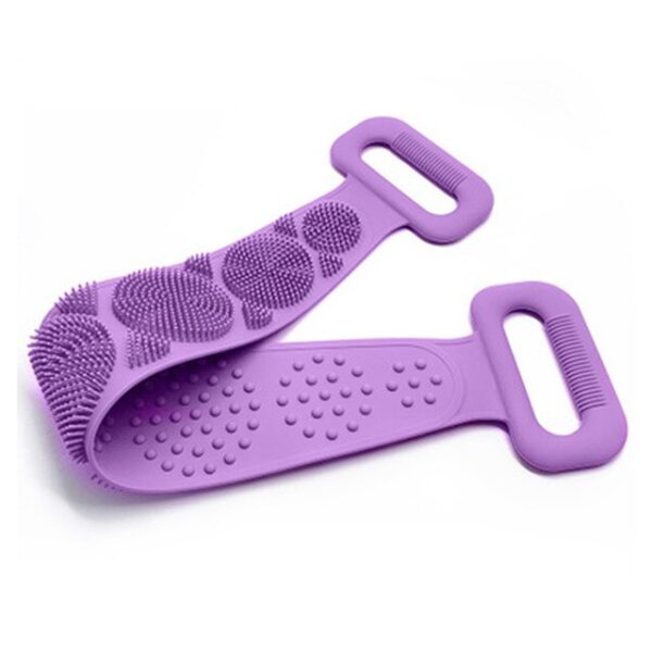 Hot Body Wash Silicone Body Scrubber Belt Double Side Shower Exfoliating Belt Removes Bath Towel - Image 10