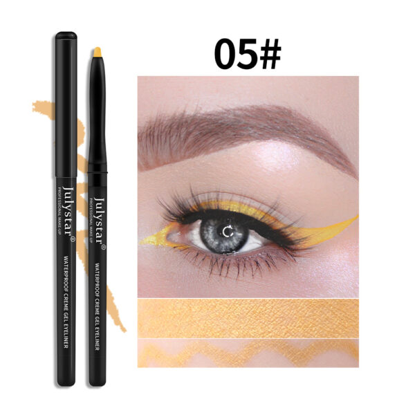 White Eyeliner Pencil Color Eyeliner Cream Not Easy To Smudge Waterproof Oil-Proof Slim Eyeliner Gel Pencil - Image 9