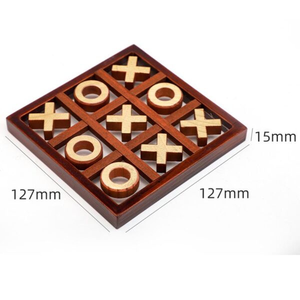Wooden XO Three Even TIC-TAC-TOE Chess Children's Early Education Educational Entertainment Leisure Match Table Games Building Blocks Toys - Image 4