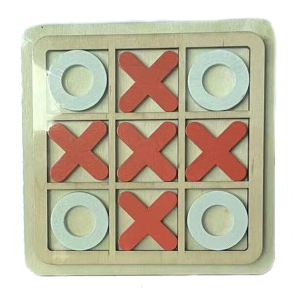 XO Triple Wells Chess Children's Early Education, Puzzle, Entertainment, Leisure Games, Board Games, Building Block Toys - Image 6