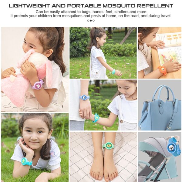 Kids Mosquito Repellent Watch Lightweight Natural Mosquito Repellent Bracelet Plant Essential Oil Mosquito Repellent Device - Image 5
