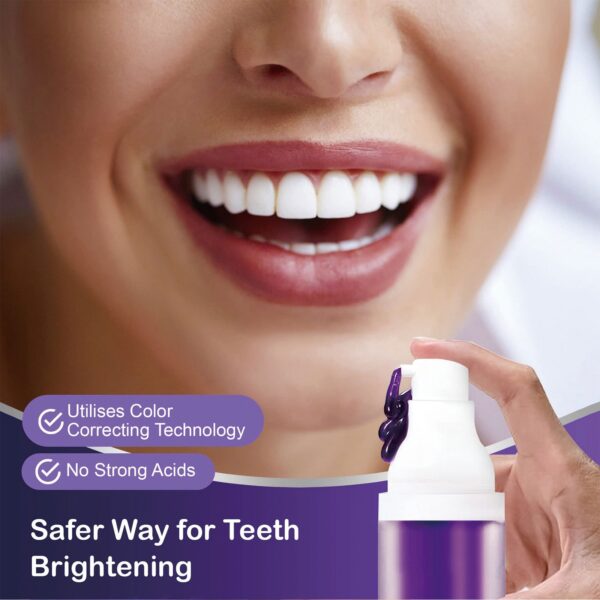 HISMILE V34 Purple Toothpaste Colour Corrector Teeth For Teeth Whitening Brightening Reduce Yellowing Cleaning Tooth Care 30ml - Image 3