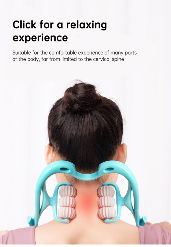Plastic Pressure Point Therapy Neck Massageador Massagem Relieve Hand Roller Neck Massager for Neck Shoulder Trigger Point - Image 5
