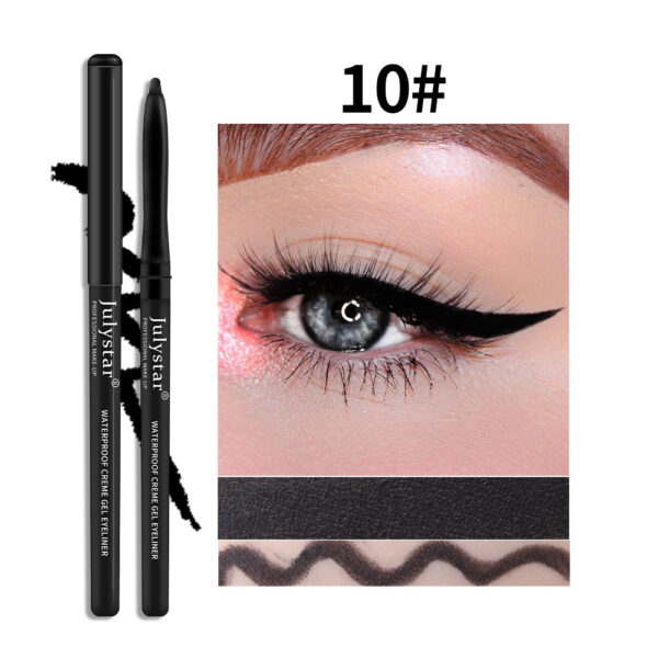 White Eyeliner Pencil Color Eyeliner Cream Not Easy To Smudge Waterproof Oil-Proof Slim Eyeliner Gel Pencil - Image 4