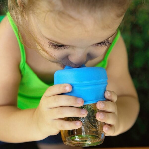 New Baby Feeding Cups Fashion Baby Drinkware Stainless Steel Sippy Cups For Toddlers & Kids With Silicone Sippy Cup Lids Solid - Image 2