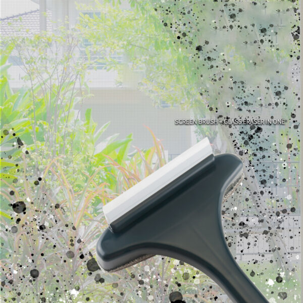 Household Non-Removable And Washable Glass Scraper Screen Window Screen Cleaning Brush Wet And Dry Dual-Use Glass Wiper - Image 2