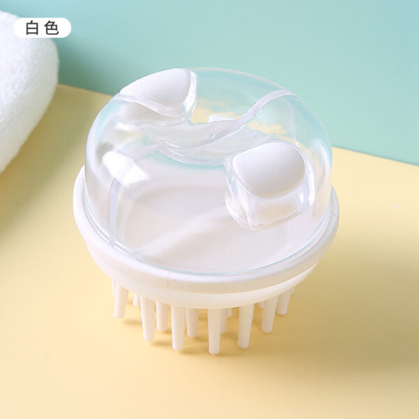 Hair Wash Comb Clear Brush Fluid Press Scalp Massage Bath Cleaning Shower Brush Home Shampoo Scrubber - Image 13