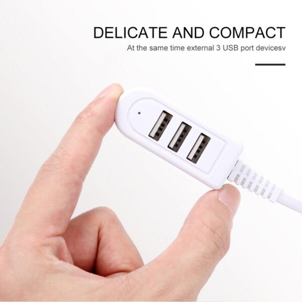 3 port USB Multi-function 3A Charger Converter Extension Line Multi-port Hub Multi-port HUB Hub mini usb Mini-USB - Image 4