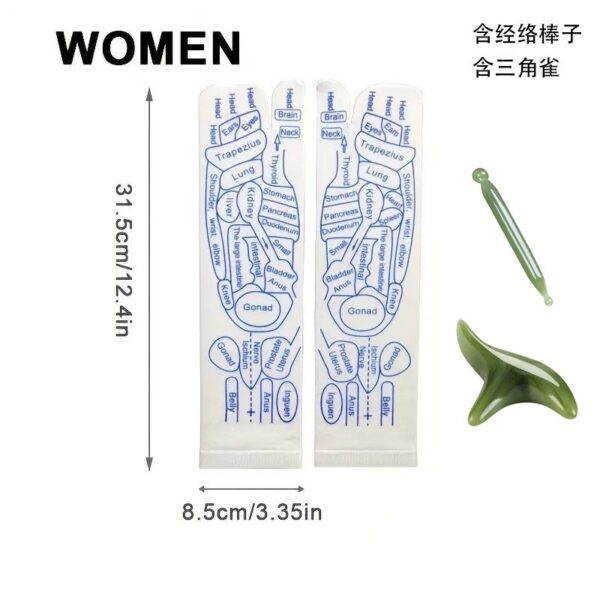 Reflexology Socks Women Foot Massage Meridian Acupoint Reflex Area Acupoint Socks And Foot Acupoint Illustration Socks for Foot - Image 13