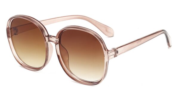 New Round Frame Sunglasses Women Retro Brand Designer Brown Black Oversized Lady Sun Glasses Female Fashion Outdoor Driving - Image 12