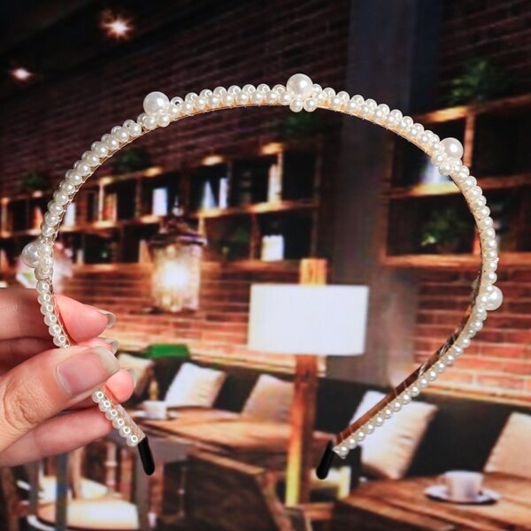 Bride's Hair Accessories Women's Handwoven Knotty Pearl Headband Japanese Korean Headdress Bow Hair Clip Crown Headband - Image 45