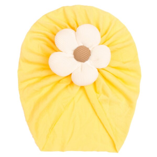 Children's imitation cotton pullover hat, baby creative, comfortable, breathable flower hat, baby hat - Image 8
