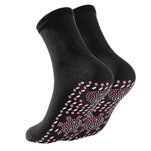 Self Heating Socks Health Massage Socks Self Heating Middle Tube Thickened Warm Foot Socks Hot Moxibustion Cold Proof Socks - Image 3