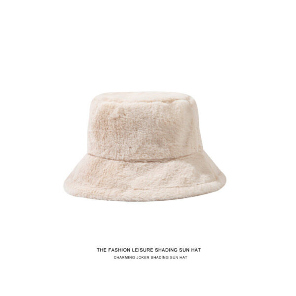New Style Fake Rabbit Fur Hats Super Soft Women Winter Hat Cotton Lining Warm Russian Fashion Ski Beanies Plush Solid Color - Image 5