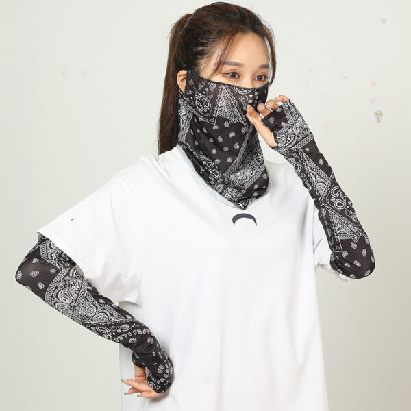 Summer Outdoor Ice Silk Sunscreen Scarf Motorcycle Neck Cover Sports Magic Bandana Riding Mask