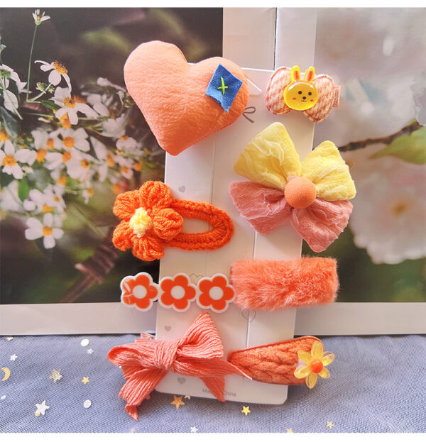 Children's Plush Hair Clip Autumn and Winter New Hair Accessories Little Girls' Hair Clip Cute Headwear - Image 5