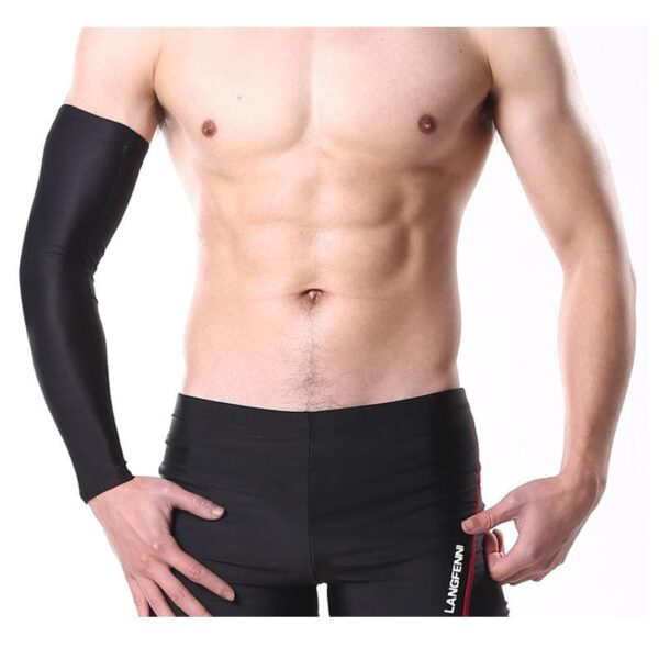 1Pcs UV Sunscreen Bicycle Cycling Arm Warmers Elastic Sports Safety Elbow Pad Basketball Long Arm Sleeve Elbow Support Protector - Image 6