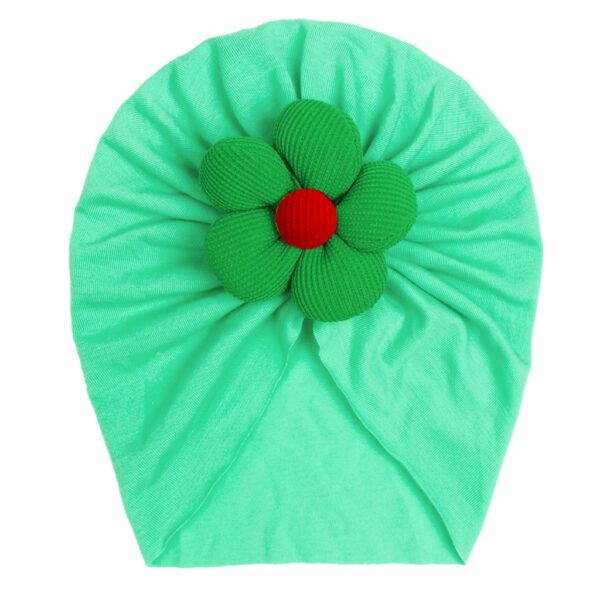 Children's imitation cotton pullover hat, baby creative, comfortable, breathable flower hat, baby hat - Image 15