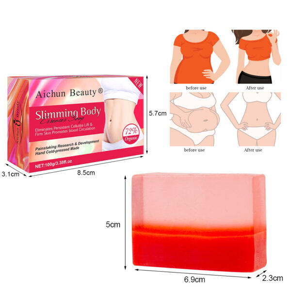 Body Sculpting Two-Color Handmade Soap Body Skin Curve Lift Moisturizing Moisturizing Mild Skin Care Handmade Soap - Image 5