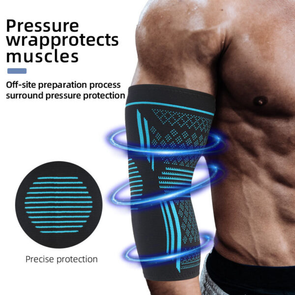 Sports elbow protection with four-way elastic pressure knitted breathable nylon elbow protection - Image 2