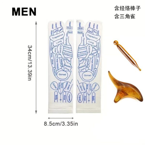 Reflexology Socks Women Foot Massage Meridian Acupoint Reflex Area Acupoint Socks And Foot Acupoint Illustration Socks for Foot - Image 17