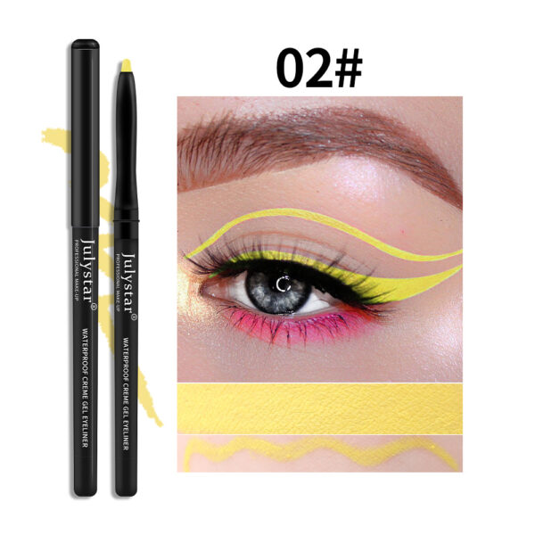 White Eyeliner Pencil Color Eyeliner Cream Not Easy To Smudge Waterproof Oil-Proof Slim Eyeliner Gel Pencil - Image 12