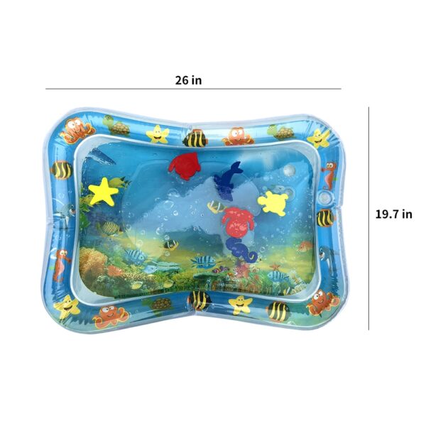 Baby Kids water play mat Inflatable thicken PVC infant Tummy Time Playmat Toddler Fun Activity Play Center water mat for babies - Image 5