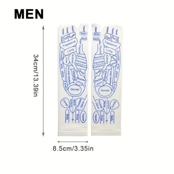 Reflexology Socks Women Foot Massage Meridian Acupoint Reflex Area Acupoint Socks And Foot Acupoint Illustration Socks for Foot - Image 26