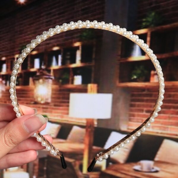 Bride's Hair Accessories Women's Handwoven Knotty Pearl Headband Japanese Korean Headdress Bow Hair Clip Crown Headband - Image 48