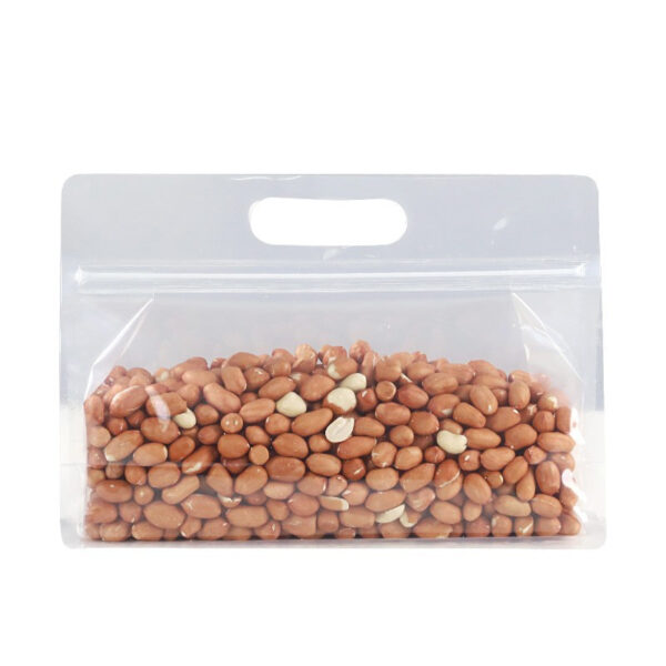 10PCS portable transparent octagonal sealed packaging bag, zero food self sealing, self standing bag, nut non degradable plastic sealing bag - Image 5