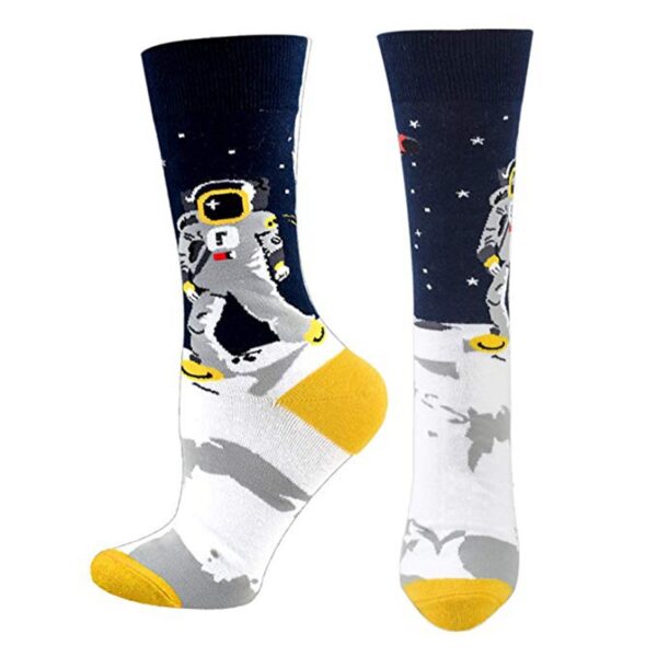 Math Print Men's Socks Space Leisure In Tube Socks Autumn And Winter New Style Cotton Socks Trendy Socks - Image 6