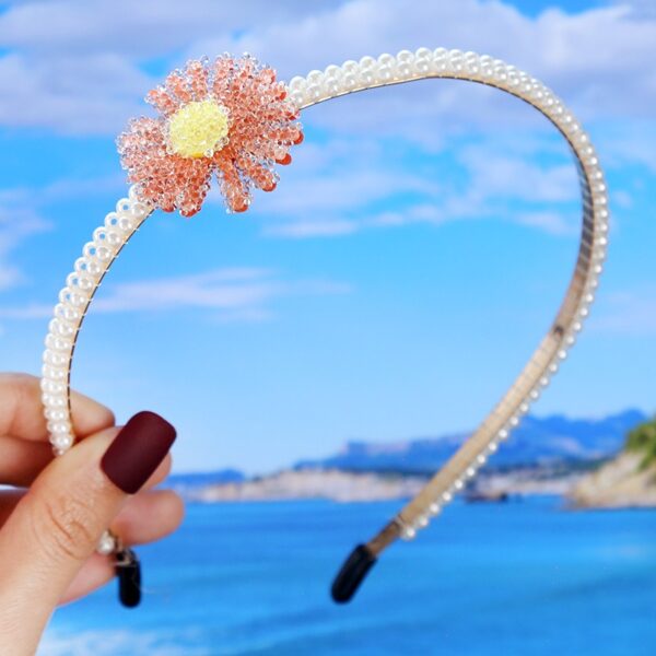 Bride's Hair Accessories Women's Handwoven Knotty Pearl Headband Japanese Korean Headdress Bow Hair Clip Crown Headband - Image 34
